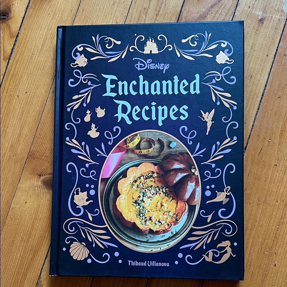Disney Enchanted Recipes Cookbook - Black and Gold